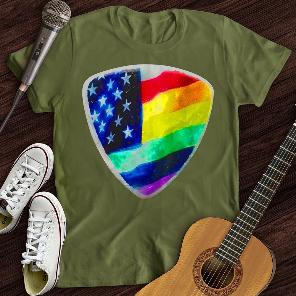 Printify T-Shirt Military Green / S Rainbow Pick T-Shirt