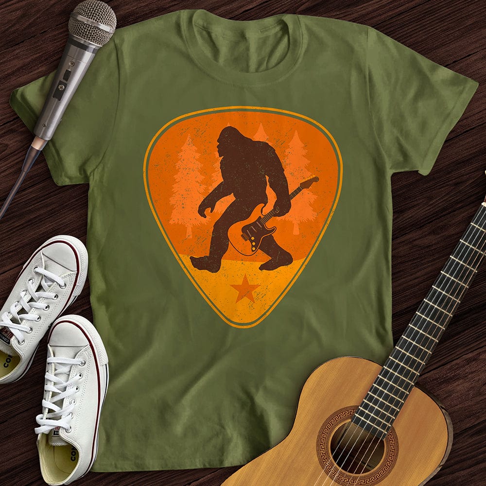 Printify T-Shirt Military Green / S Sasquatch Pick T-Shirt