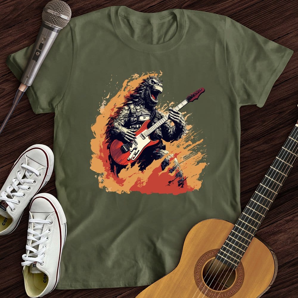 Printify T-Shirt Military Green / S Shredzilla T-Shirt