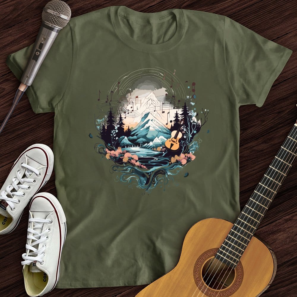 Printify T-Shirt Military Green / S Sound of Nature T-Shirt