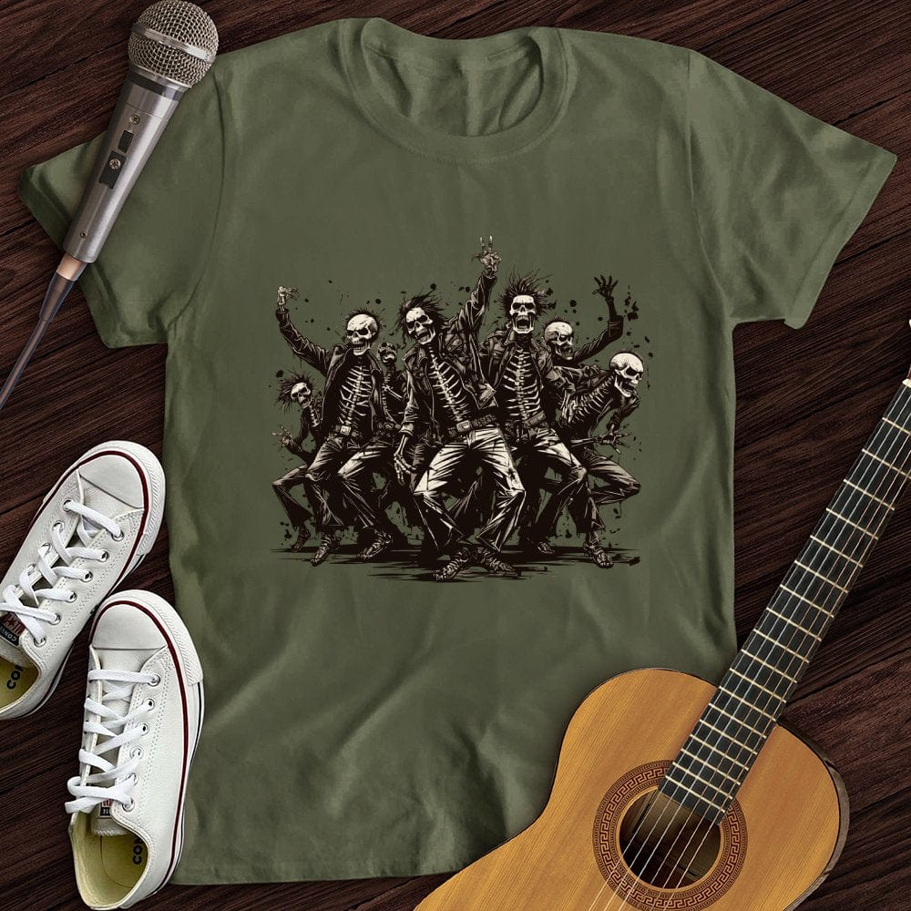 Printify T-Shirt Military Green / S Thriller Mob T-Shirt
