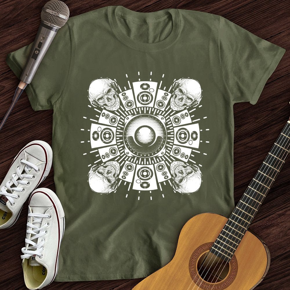 Printify T-Shirt Military Green / S Trippy Speaker T-Shirt