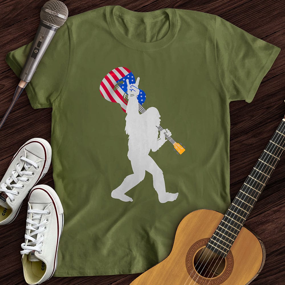 Printify T-Shirt Military Green / S USA BigFoot T-Shirt