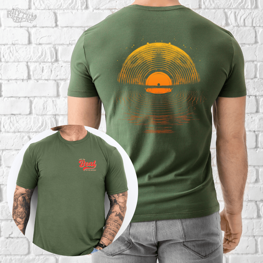 Printify T-Shirt Military Green / S Vinyl Reflection T-Shirt