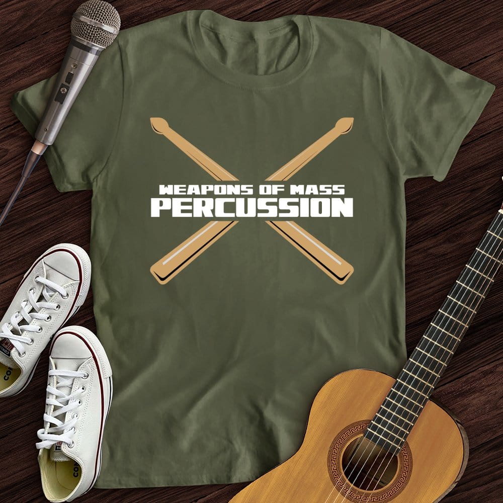 Printify T-Shirt Military Green / S Weapons T-Shirt