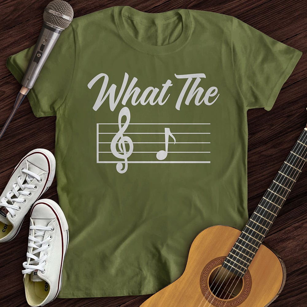 Printify T-Shirt Military Green / S What The T-Shirt