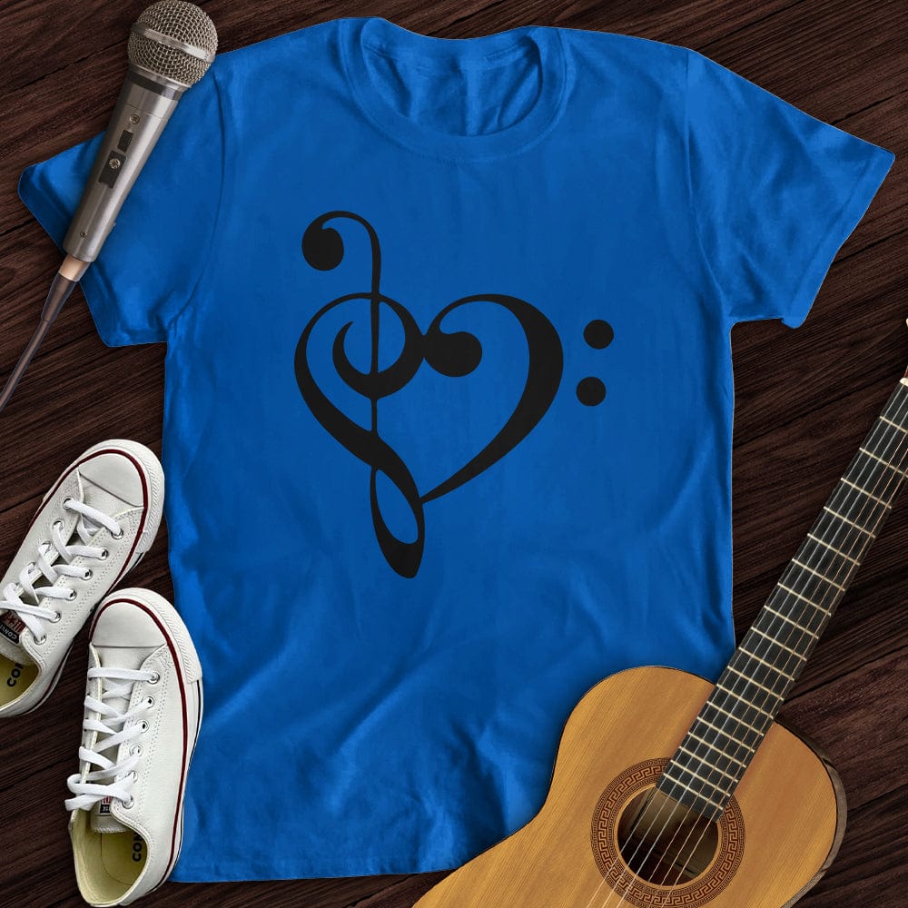 Printify T-Shirt Music Heart T-Shirt