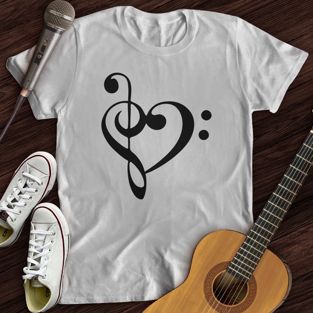 Printify T-Shirt Music Heart T-Shirt