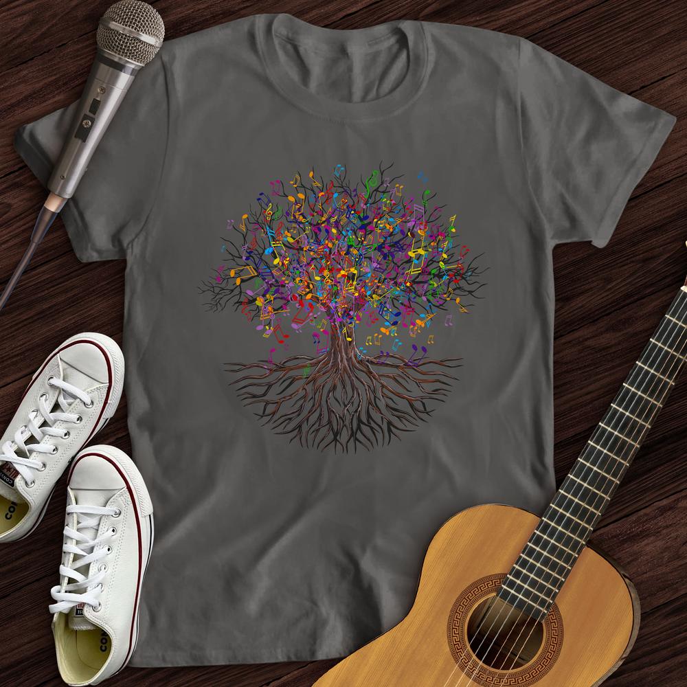 Printify T-Shirt Music Note Tree T-Shirt