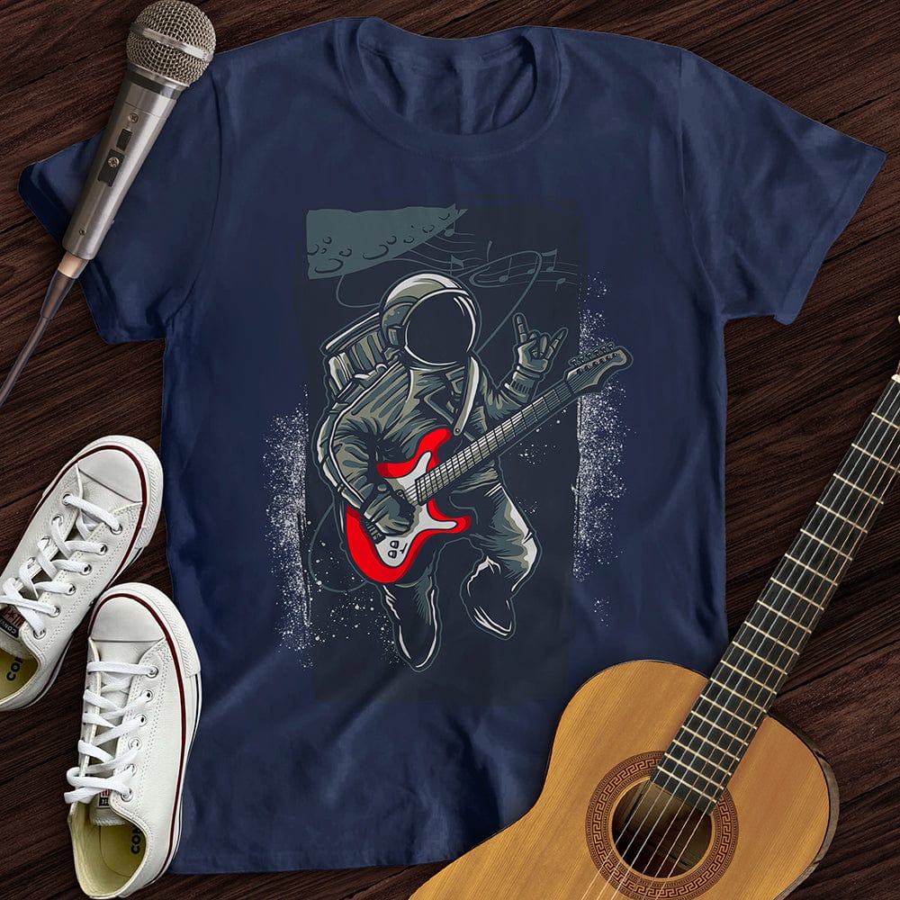 Printify T-Shirt Navy / S Astro Guitar T-Shirt