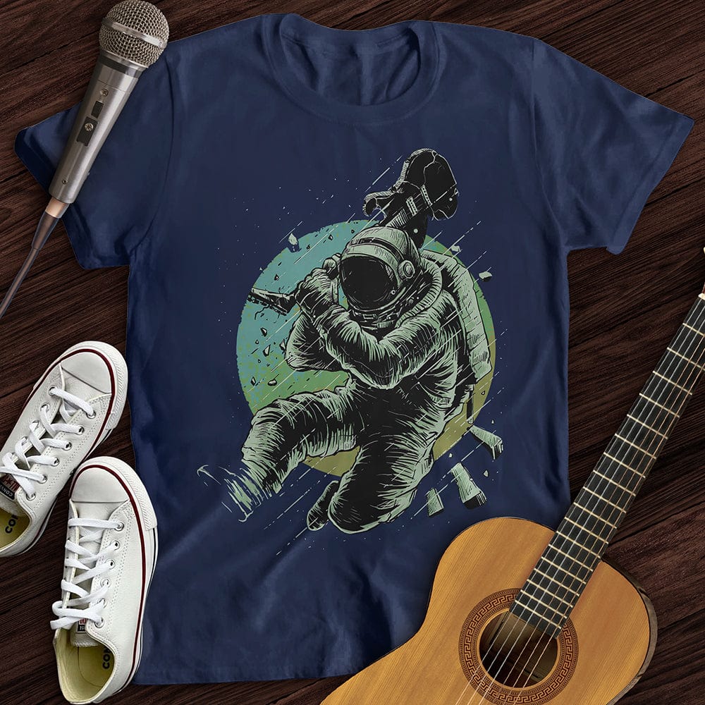 Printify T-Shirt Navy / S Astronaut Rockstar T-Shirt