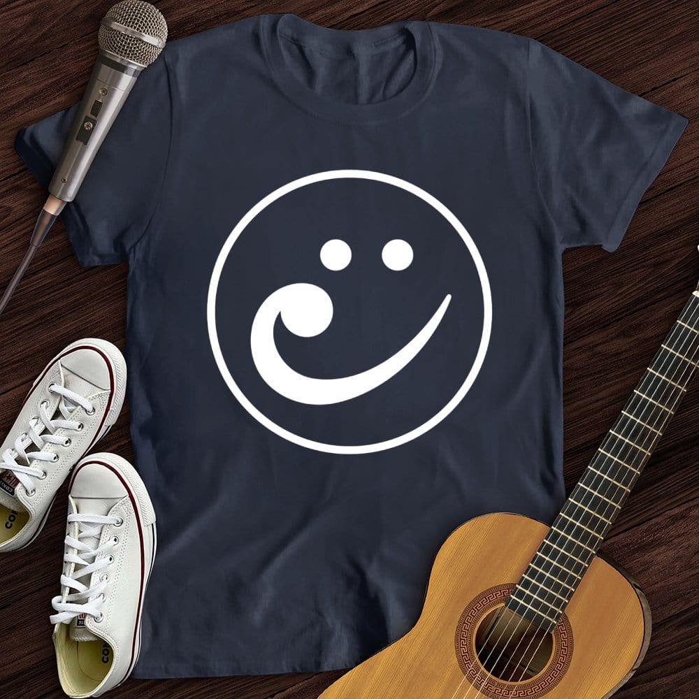 Printify T-Shirt Navy / S Bass Face T-Shirt