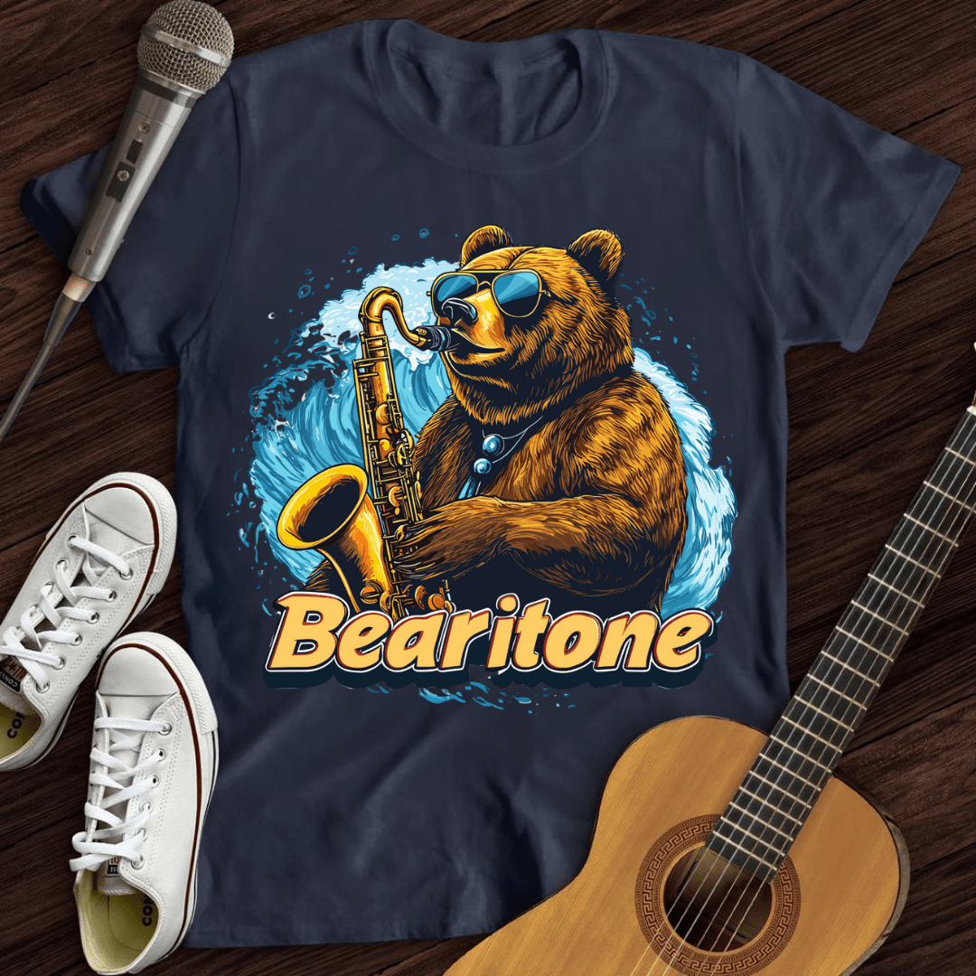 Printify T-Shirt Navy / S Bear-itone T-Shirt