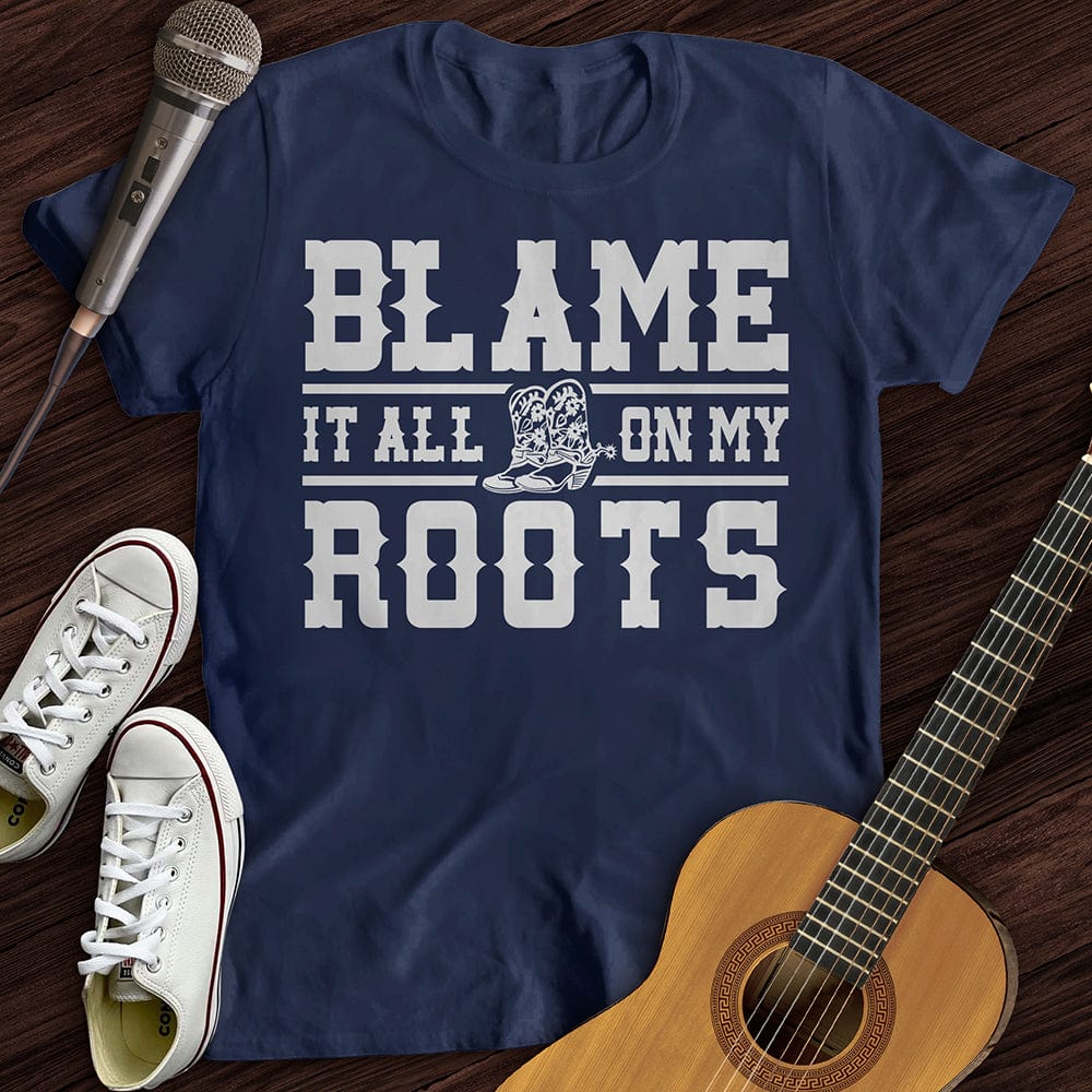 Printify T-Shirt Navy / S Blame It T-Shirt
