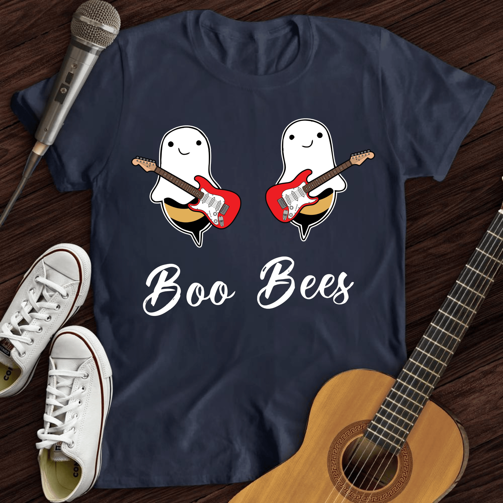 Printify T-Shirt Navy / S Boo Bees T-Shirt