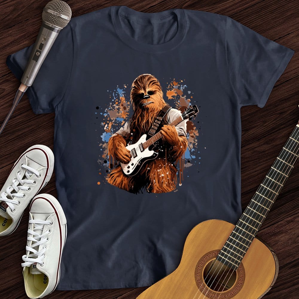 Printify T-Shirt Navy / S Chewy Guitar T-Shirt