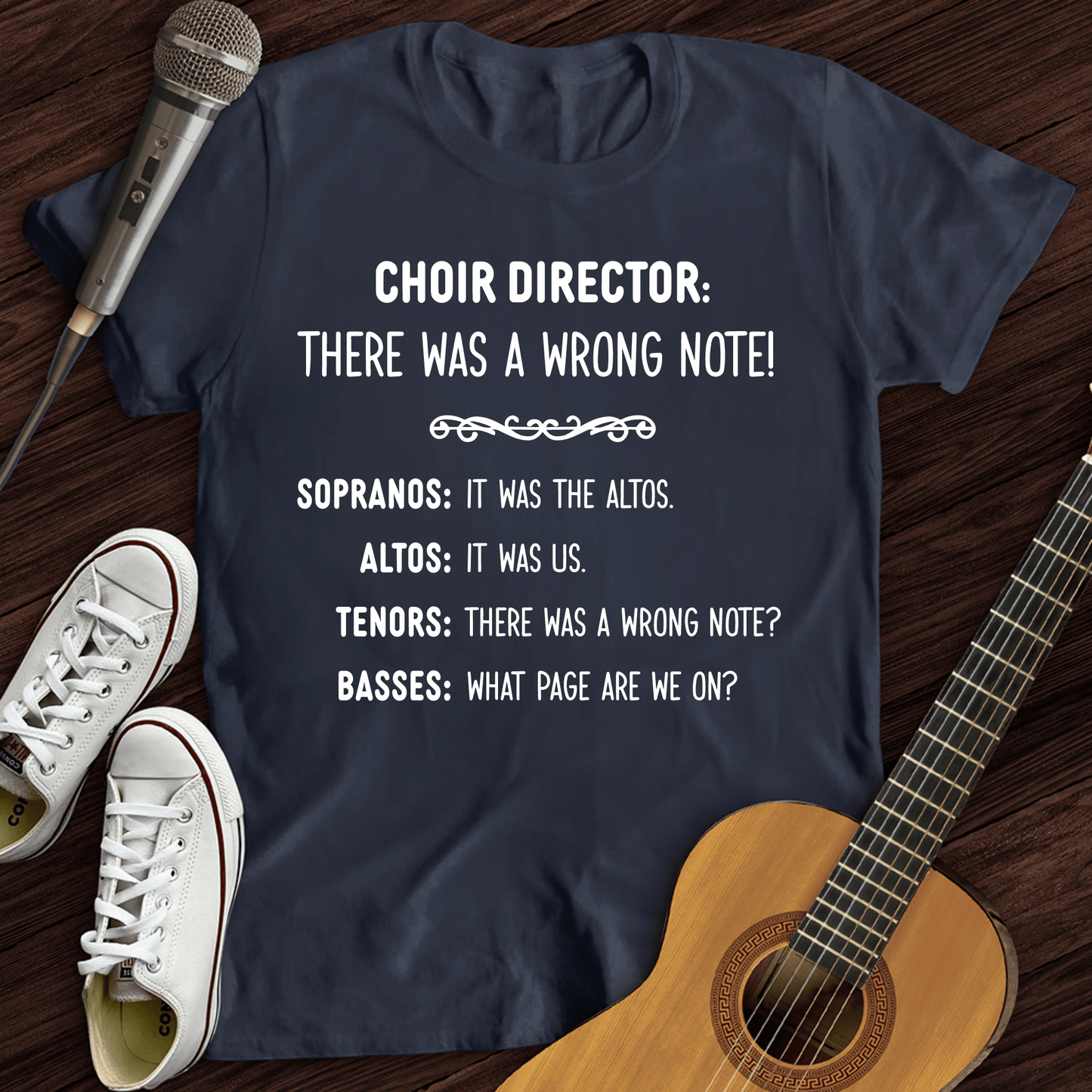 Printify T-Shirt Navy / S Choir Director T-Shirt