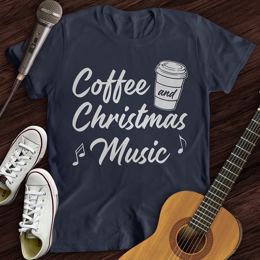 Printify T-Shirt Coffee and Christmas T-Shirt
