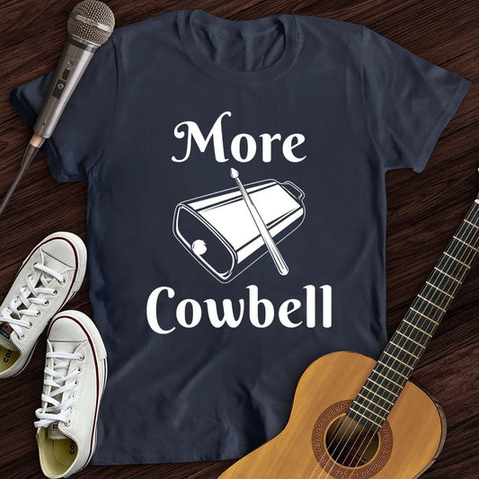 Printify T-Shirt Navy / S Cowbell T-Shirt
