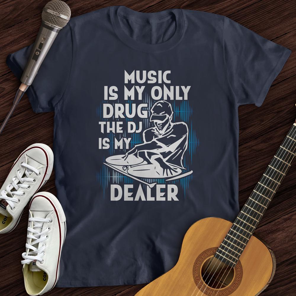 Printify T-Shirt Navy / S DJ Dealer T-Shirt