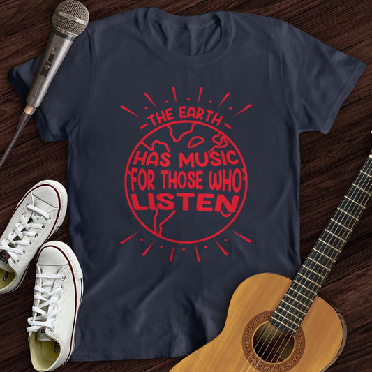 Printify T-Shirt Navy / S Earth's Music T-Shirt