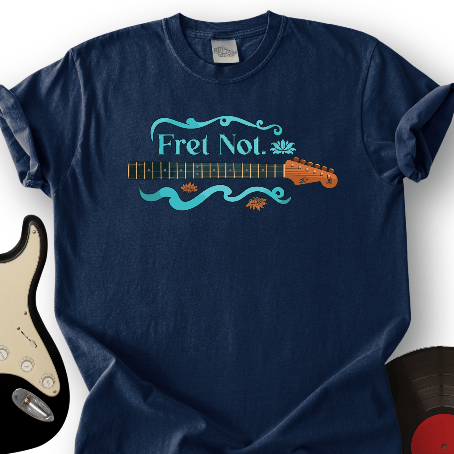 Printify T-Shirt Navy / S Fret Not T-Shirt