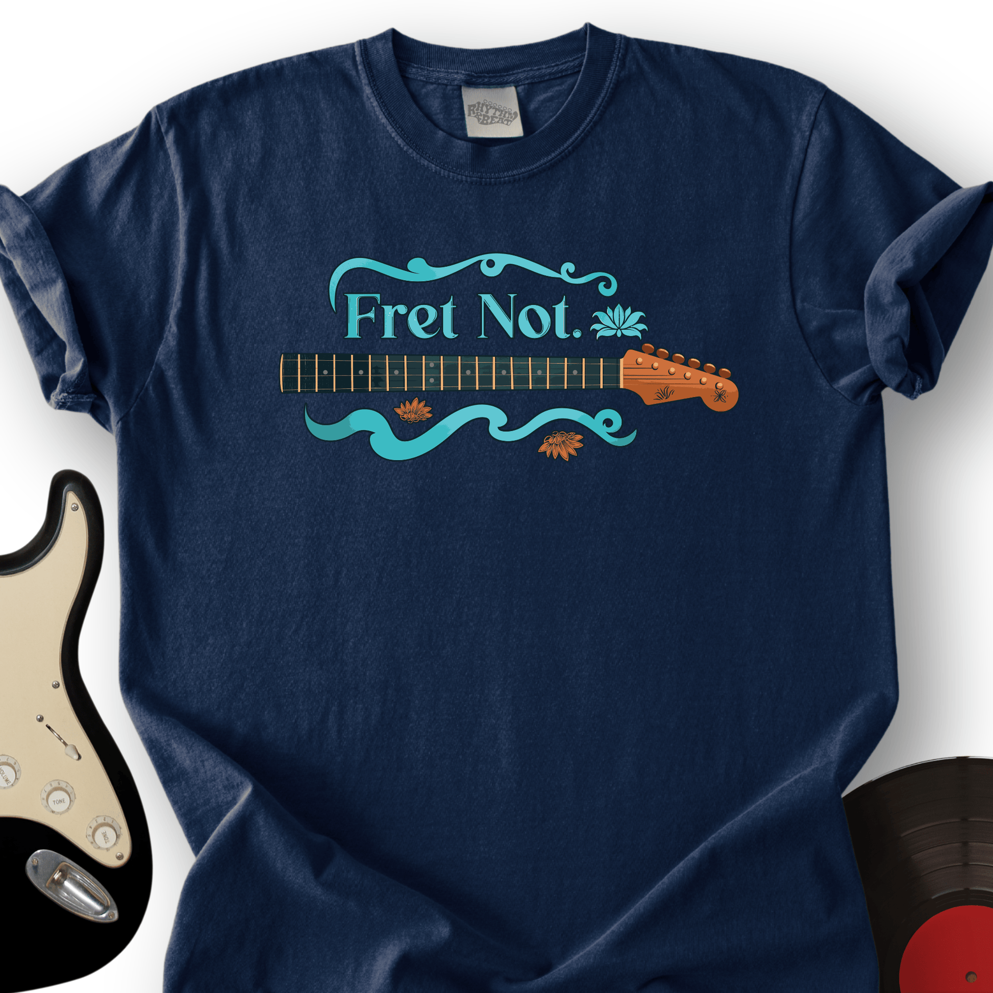 Printify T-Shirt Navy / S Fret Not T-Shirt