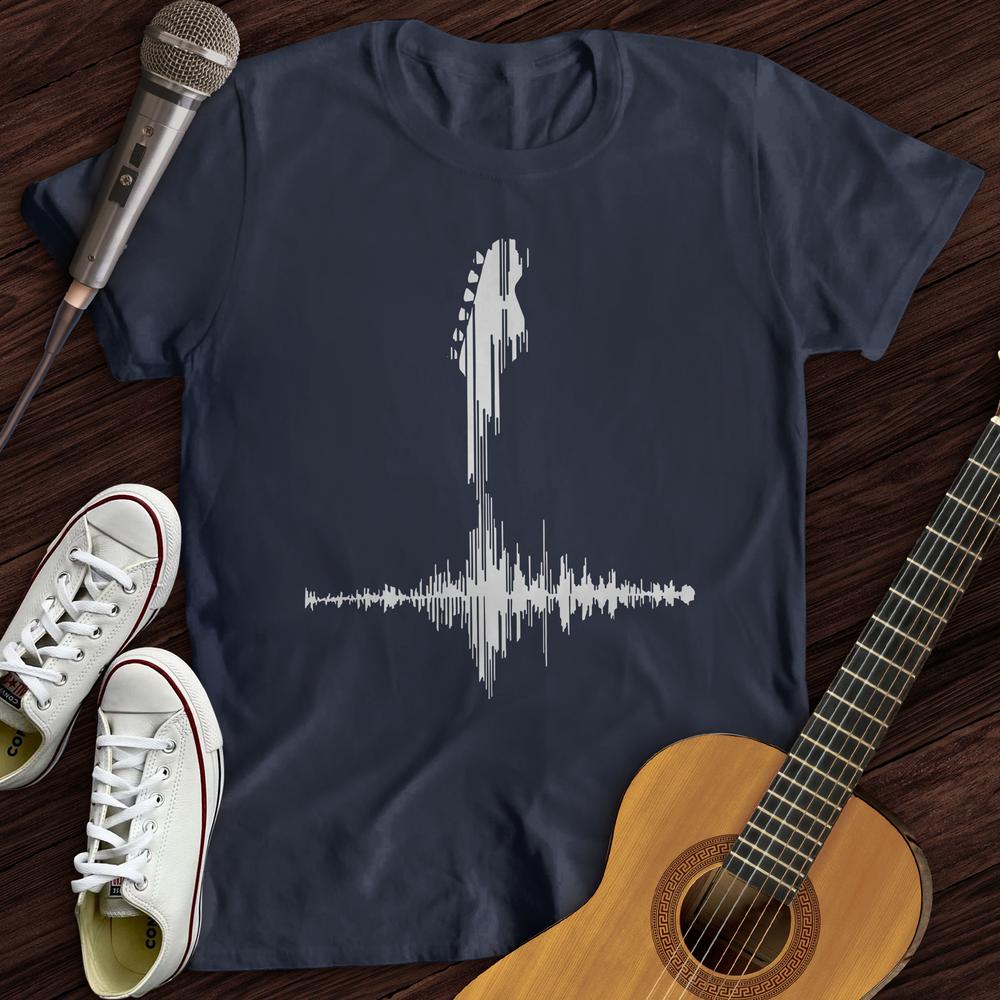 Printify T-Shirt Navy / S Guitar Frequency T-Shirt