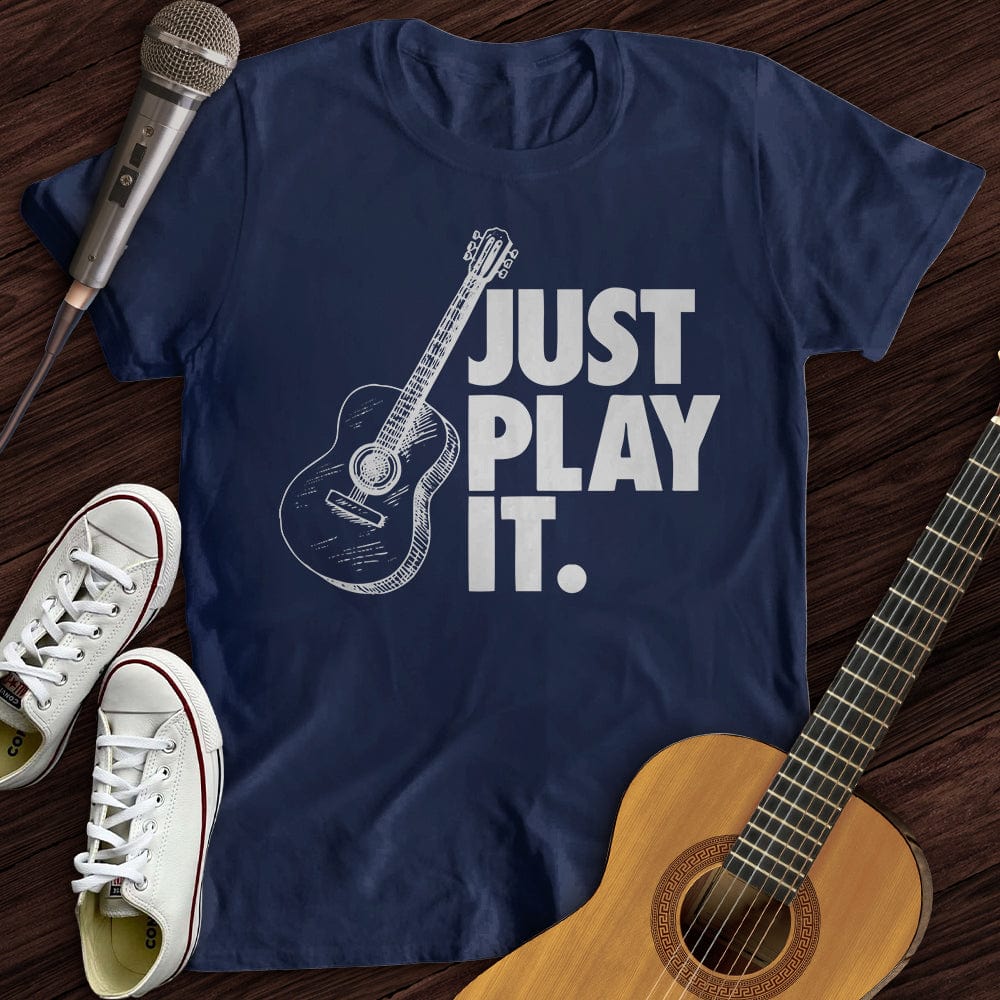 Printify T-Shirt Navy / S Just Play It T-Shirt
