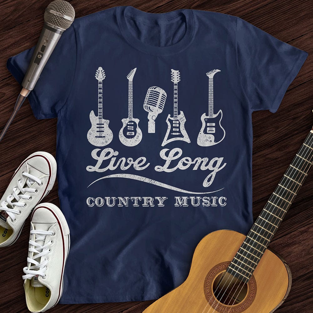 Printify T-Shirt Navy / S Live Long T-Shirt