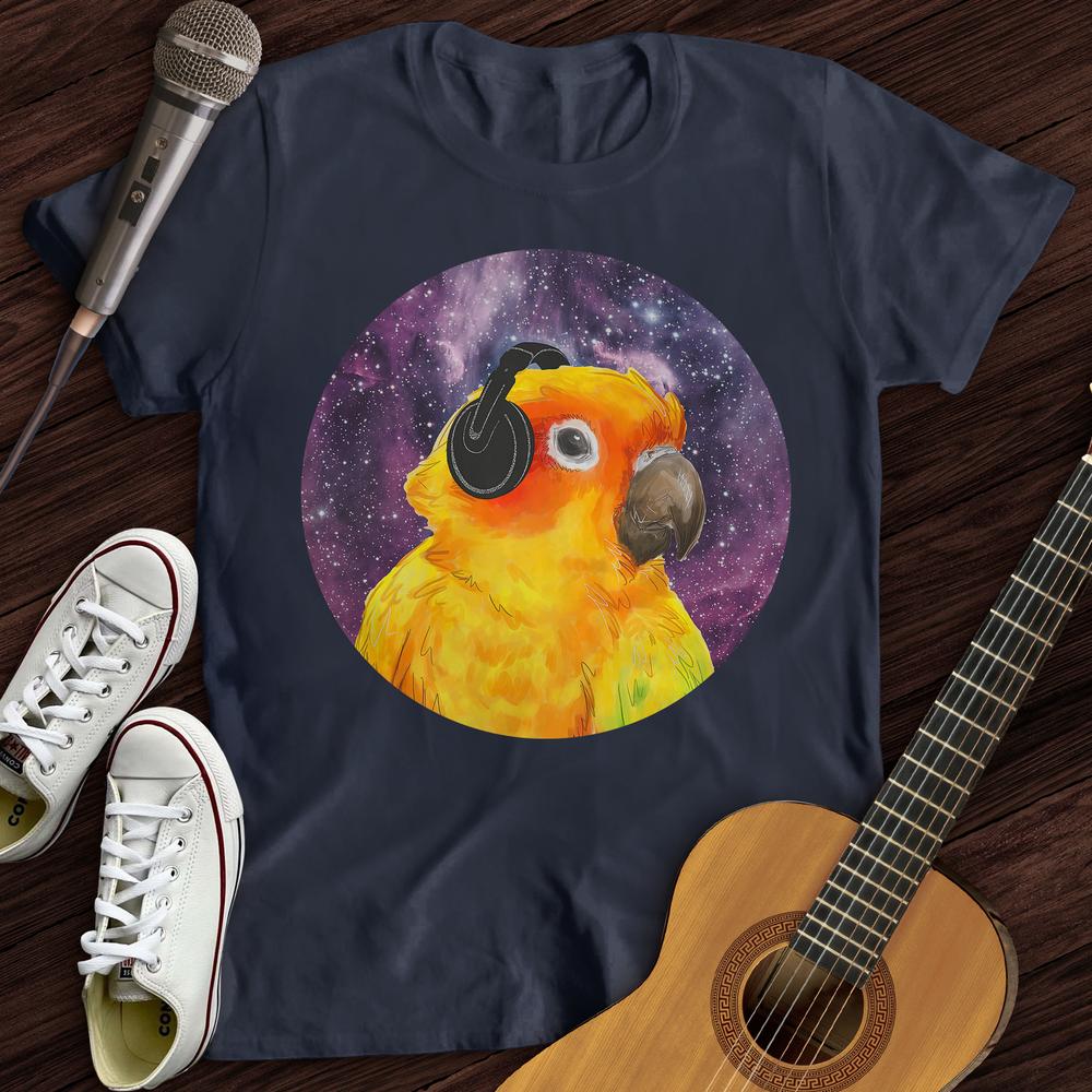 Printify T-Shirt Navy / S Music Bird T-Shirt