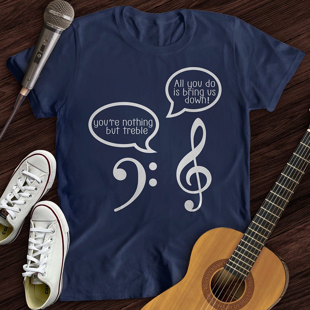 Printify T-Shirt Navy / S Music Joke T-Shirt