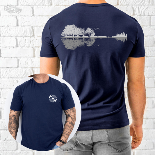 Printify T-Shirt Navy / S Nature Reflection T-Shirt