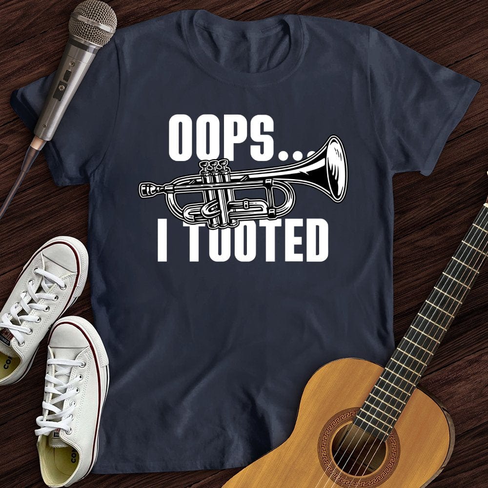 Printify T-Shirt Navy / S Oops...I Tooted T-Shirt