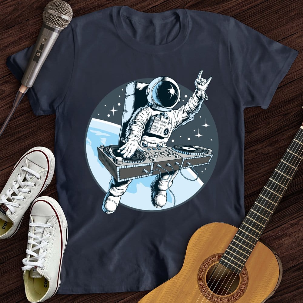 Printify T-Shirt Navy / S Outer Space DJ T-Shirt
