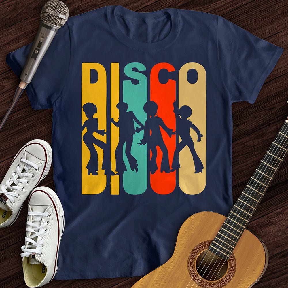 Printify T-Shirt Navy / S Retro Disco T-Shirt