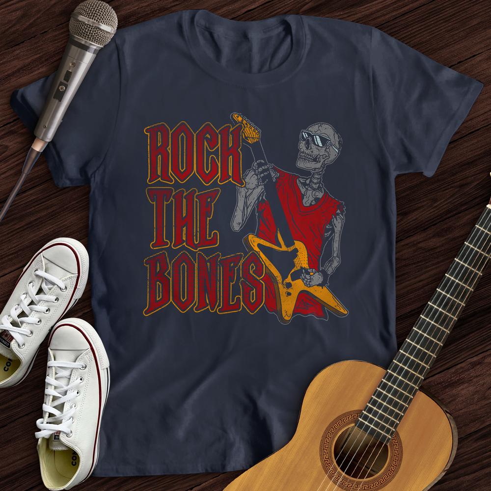 Printify T-Shirt Navy / S Rock The Bones T-Shirt