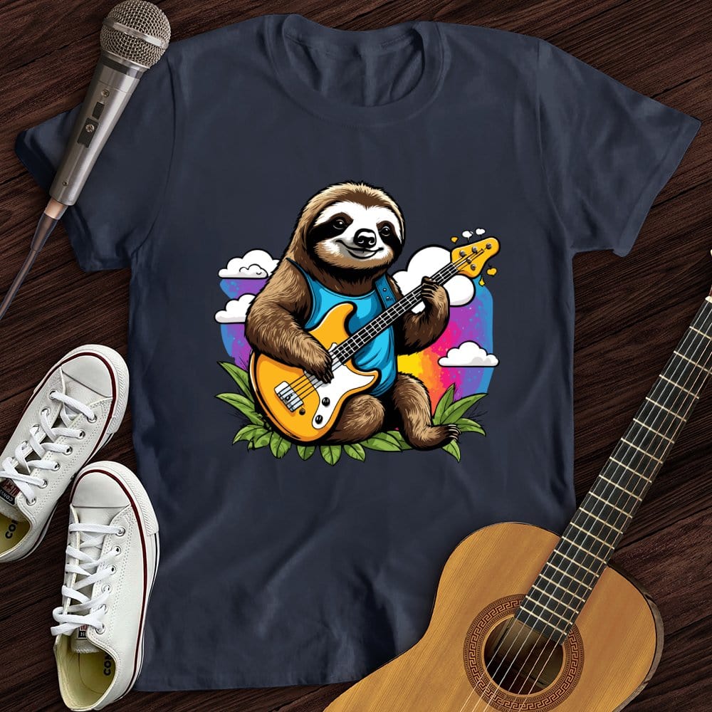 Printify T-Shirt Navy / S Slow Music T-Shirt