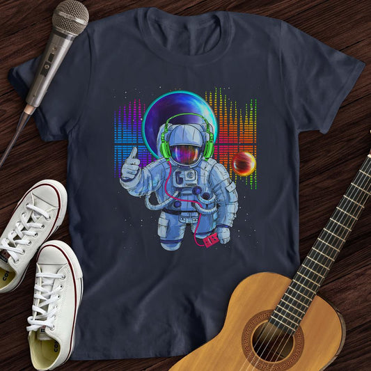 Printify T-Shirt Navy / S Space Bass T-Shirt