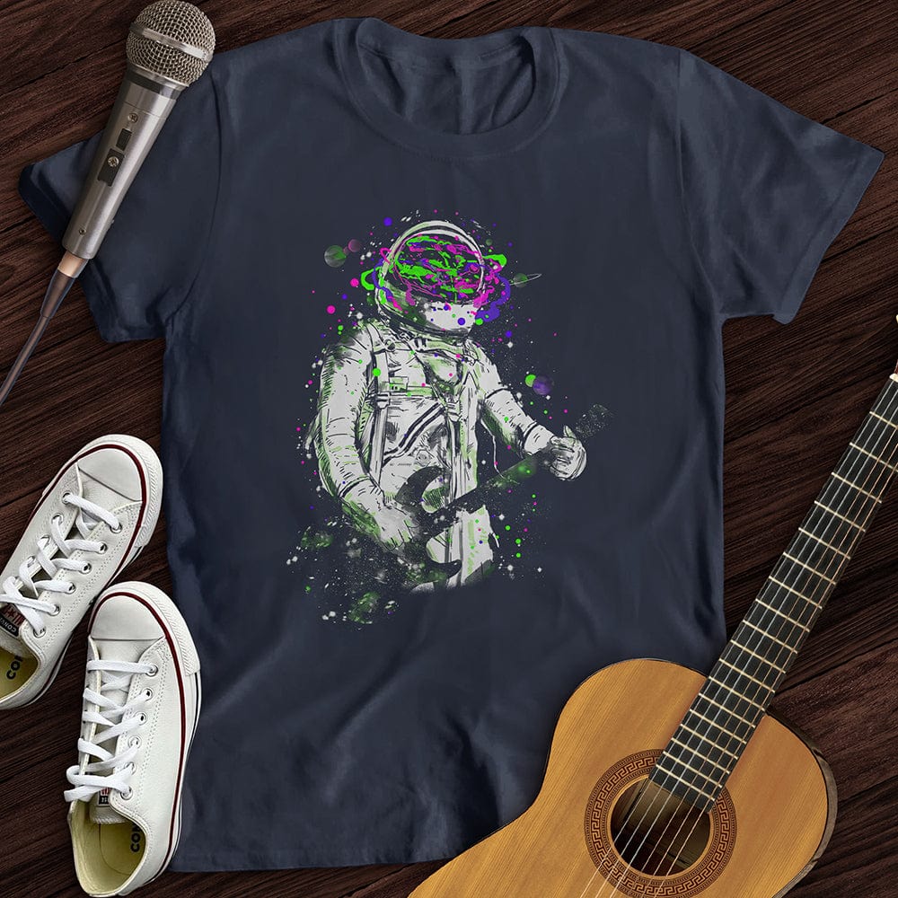 Printify T-Shirt Navy / S Space Guitarist T-Shirt