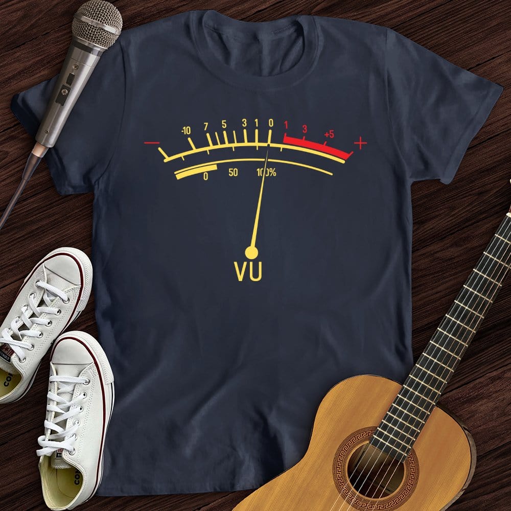 Printify T-Shirt Navy / S Stable VU Meter T-Shirt