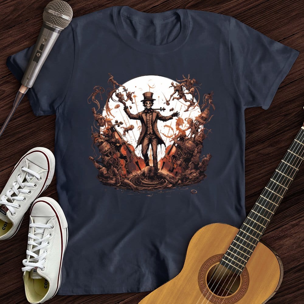 Printify T-Shirt Navy / S Steampunk Conductor T-Shirt