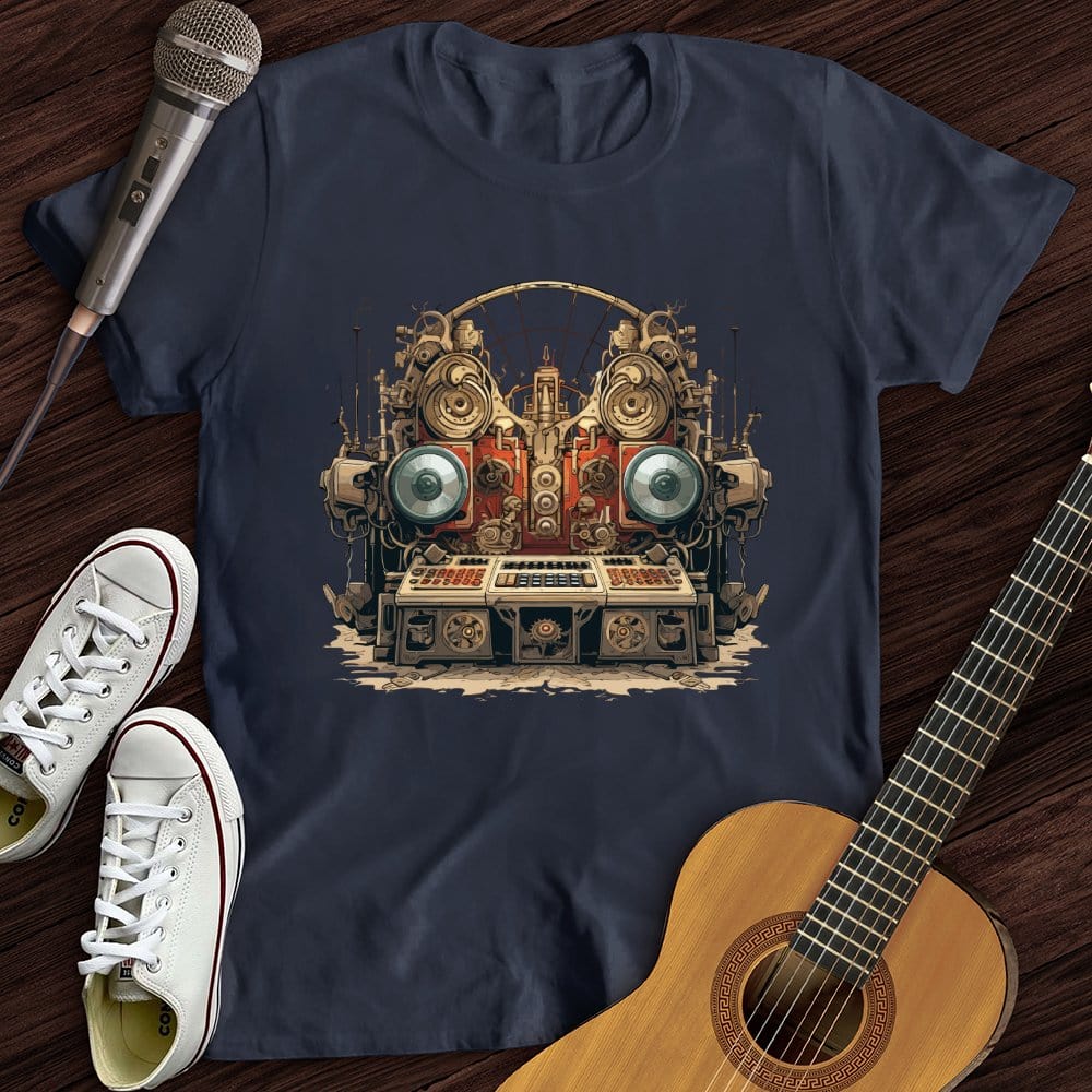 Printify T-Shirt Navy / S Stereo Steampunk T-Shirt