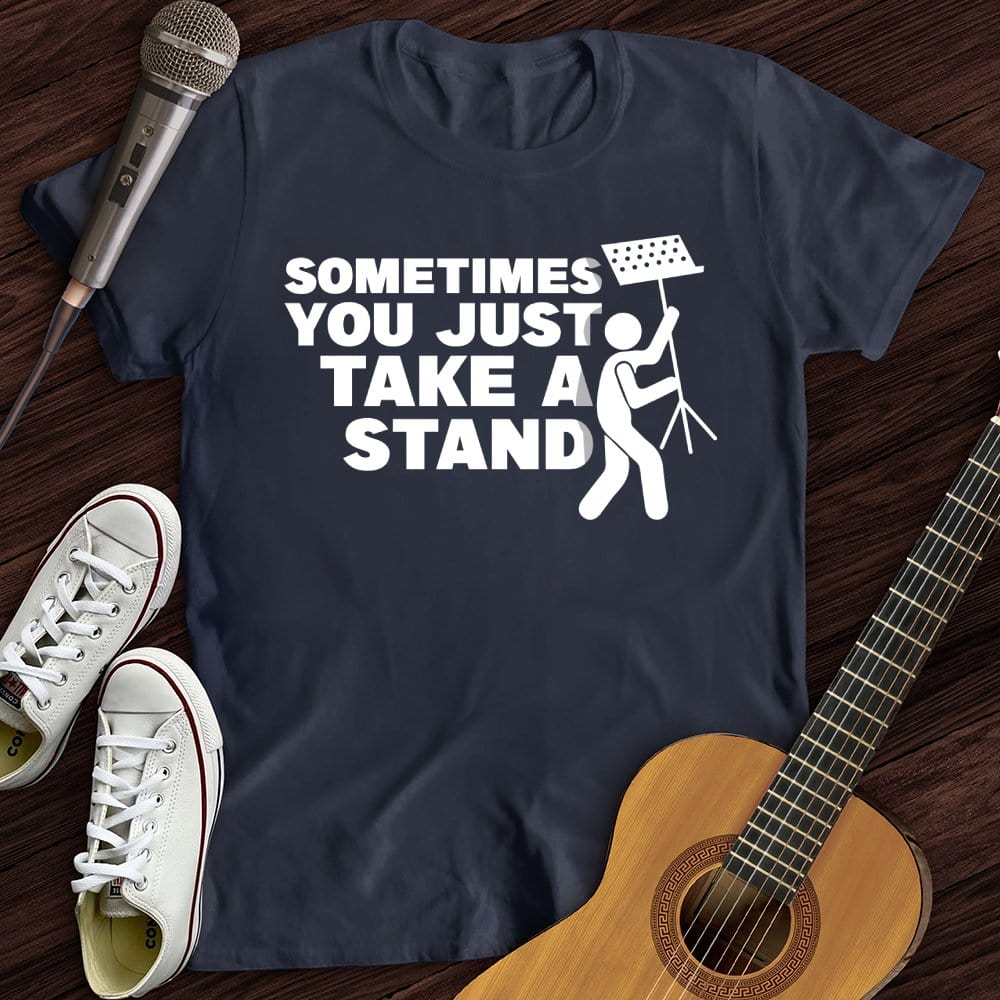 Printify T-Shirt Navy / S Take A Stand T-Shirt