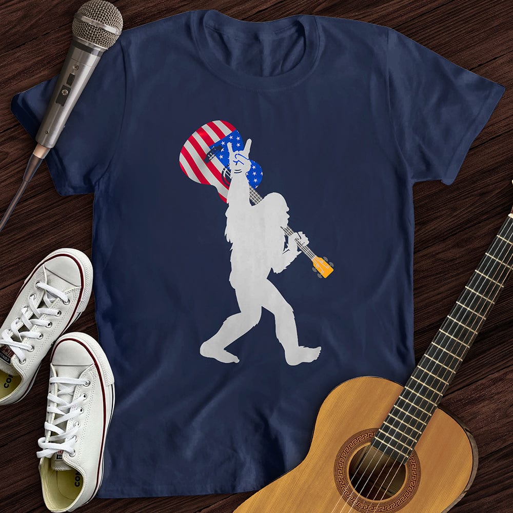 Printify T-Shirt Navy / S USA BigFoot T-Shirt