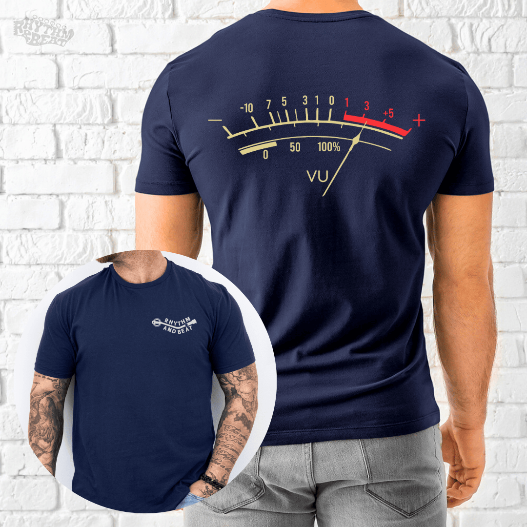 Printify T-Shirt Navy / S Volume Meter T-Shirt
