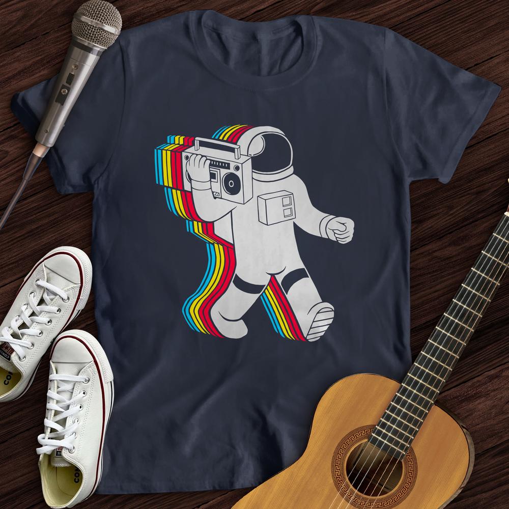 Printify T-Shirt Navy / S Walking On A Rainbow T-Shirt