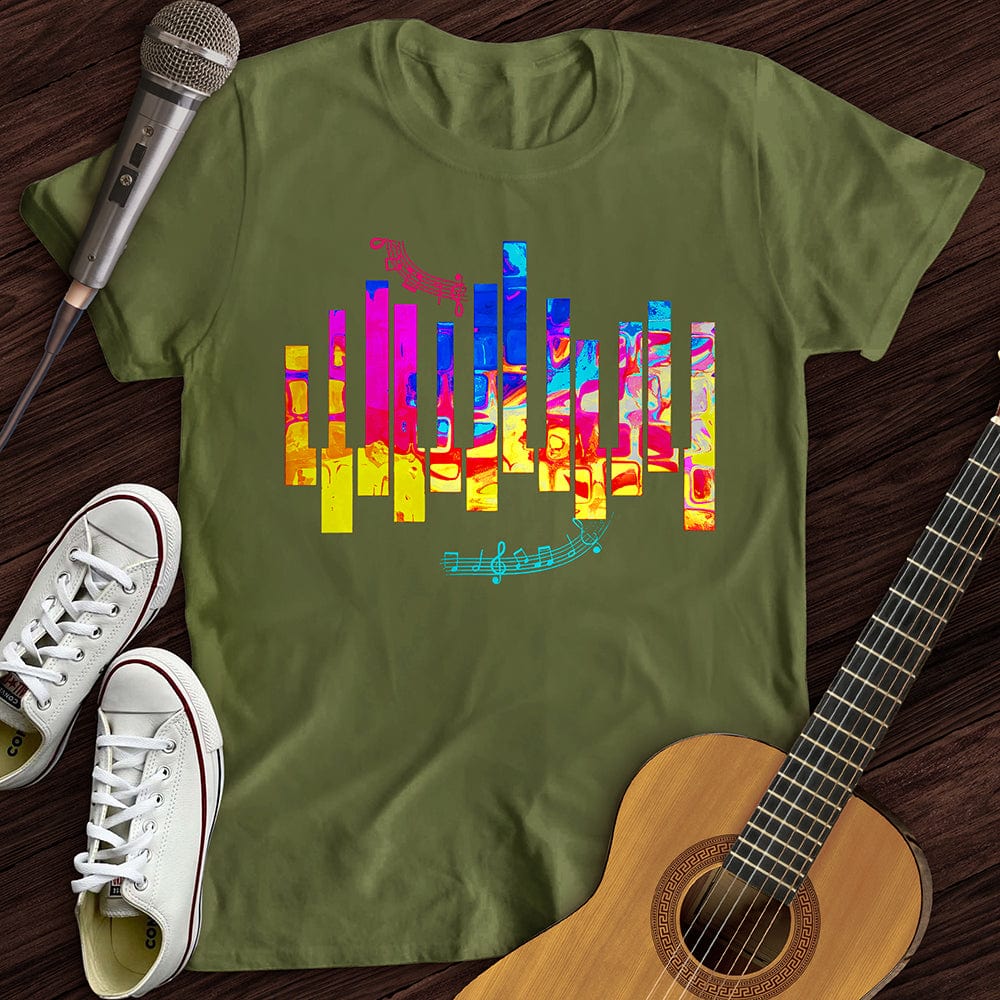 Printify T-Shirt Piano Color T-Shirt