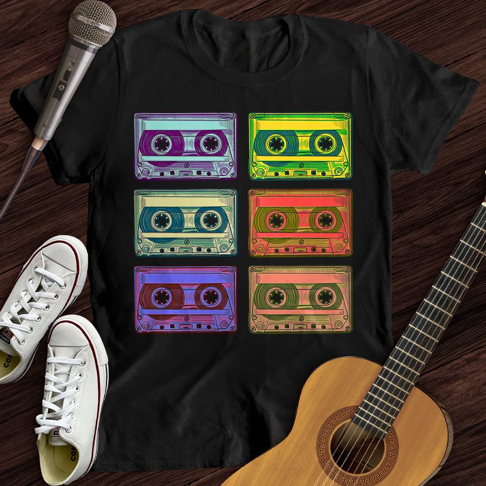 Printify T-Shirt Retro Rock Tapes T-Shirt