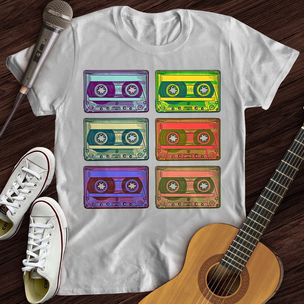 Printify T-Shirt Retro Rock Tapes T-Shirt